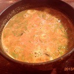 肉ばかラーメン　なおじ - ２０１３/０２/０４　辛味噌つけ汁