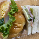 ケーワン - ハムサンド、カツサンドも美味しいですが、バターロールのサンドイッチが特に好きです