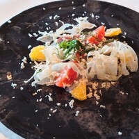 リストランテ･ヒロ チェントロ 丸ビル店 - 前菜 タイのカルパッチョ