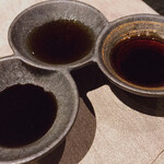 博多 かげん - 3種の醤油