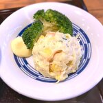 さくら本店 - (ﾗﾝﾁ)さくら定食 小鉢：ポテトサラダとブロッコリー　2022.3.29