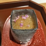 馳走 啐啄一十  - 【写真⑨】赤貝(山口県岩国産)の出汁ジュレ掛け