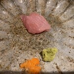 馳走 啐啄一十  - 【写真⑧】金目鯛(静岡県駿河湾産、サスエ前田魚店、4日寝かせ)