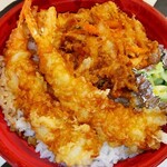 Fukutenkatsu - 『 大海老天丼・ご飯大盛 』 半額セール  535円 （ 通常・1070円）（ ごはん大盛・無料）  出前館デリバリー価格