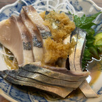 季節一品料理 藤原 - シマアジとマルアジのきずし