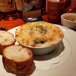 ホウレン草とチキンのグラタン