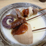 Sanshuu - おでん（スジ、蛸、筍）　（小計770円）