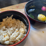 屋形船 大喜丸 - 炊き込みご飯とお吸い物