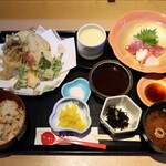 朝獲れ鮮魚と天婦羅の飯場処 壱松 - 壱松定食