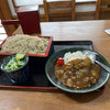 千倉庵 - もりそばとミニカレーのセット（900円）。