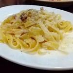 クッチーナ イタリアーナ ヴェッキオ - 自家製パンチェッタとちりめんキャベツのフィットチーネ、クリームソース