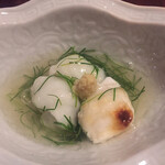 松川 - 白子と虎魚の餡掛け