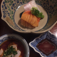 松川 - 鯛、赤貝のお造り