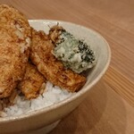 蕎麦心 きりがね - 鳥天丼 富士の鳥 野菜