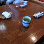 誠寿司 - 最初のお茶です!!!