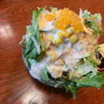 誠寿司 - ランチのサラダ（笑）これって特別ですか？（＾＾）