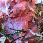 誠寿司 - ランチの「マグロ丼」のマグロ!!!!!!がたっっっぷり。