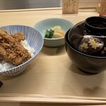 てんぷらと和食 山の上 - あなごとごはん、みそ汁