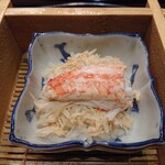 すし 良月 - 毛ガニの蒸し鮨