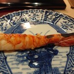 すし 良月 - ボタンエビの炭火焼き