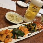 焼肉 スタミナ苑 - もやしナムル
      キムチの盛り合わせ❤️