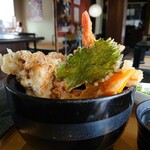 天食 かまど - 天丼ランチ(1,100円)