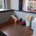 濃厚鶏白湯タンメン まつ井 - カウンター席