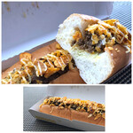 ITOSHIMA-STAND い～とや - ＊意外にキーマが少ないかしら。ハラペーニョは思ったより辛くなく食べやすいそう。 ただ「パン」の食感が好みではないと。(^◇^;)