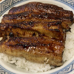 Tsuruya - サイズは4p弱一匹がご飯の上に載り、ご飯の中に半匹。ご飯の白さ(タレが掛かってない)
