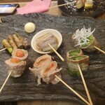 野菜肉巻き串 ぐるり - 