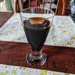 萩の亭 - ランチメニュー C コリコリハンバーグのアイスコーヒー