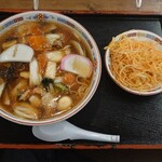 がんこ一番 - うま煮めん(780円) + 辛味ネギ(200円)