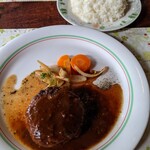 萩の亭 - ランチメニュー C コリコリハンバーグ