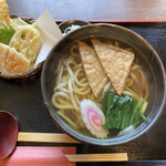 よしふじ - きつねうどんと野菜の天ぷら
