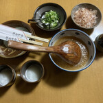 Kenzou Soba - 五合蕎麦のつゆ、薬味セット