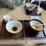 ふくすけ - 松坂牛肉入りのスープも飲み干しました(^^;