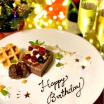 Alegria - 大切な誕生日、記念日に（サプライズバースデーメッセージプレート）