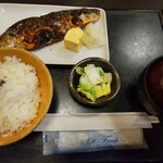 活魚・季節料理 喜多川 - 焼き魚定食は鯖