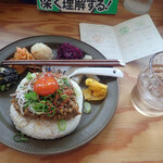 ネコリパブリック 大阪熊取町店 - 「和風キーマカレー」1プレートでねこまんまに辛口キーマカレーとお野菜のおかずミャ
