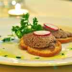 ラ クッチーナ ビバーチェ - 鶏レバーのテリーヌ　臭みが全くなく絶品です！