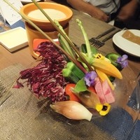 古湯温泉 ONCRI - 色鮮やかなバーニャカウダ。
