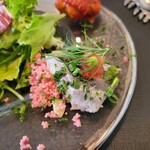 フォセッタ - 前菜盛り合わせ：鰯のマリネ・くすくす添え