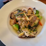 フォセッタ - 真鯛とアサリ青海苔のスプ仕立て