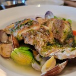 フォセッタ - 真鯛とアサリ青海苔のスープ仕立て