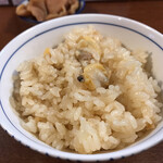 仙台中華そば 銘店嘉一 - あさりご飯。