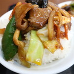 Chuuka Ousama - 回鍋肉（ホイコーロ），ライス ※回鍋肉セルフのせ
