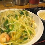 横浜中華料理　和香佐 - サービスランチ 長崎皿うどん500円
            