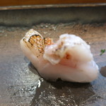 寿司栄 - 網走産釣りキンキ