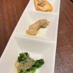 ビストロ 山．海．葉っぱ - アミューズ３品