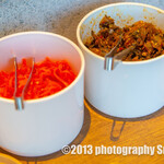 麺屋 喜多郎 - テーブル添えつけの「紅生姜」と「辛子高菜」